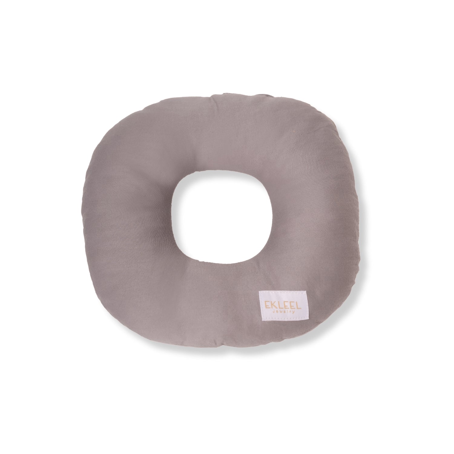 Gray Piercing Donut Pillow